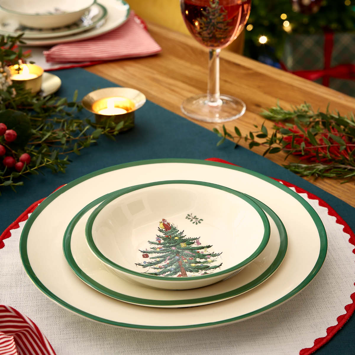 Christmas Tree Cereal Bowl image number null